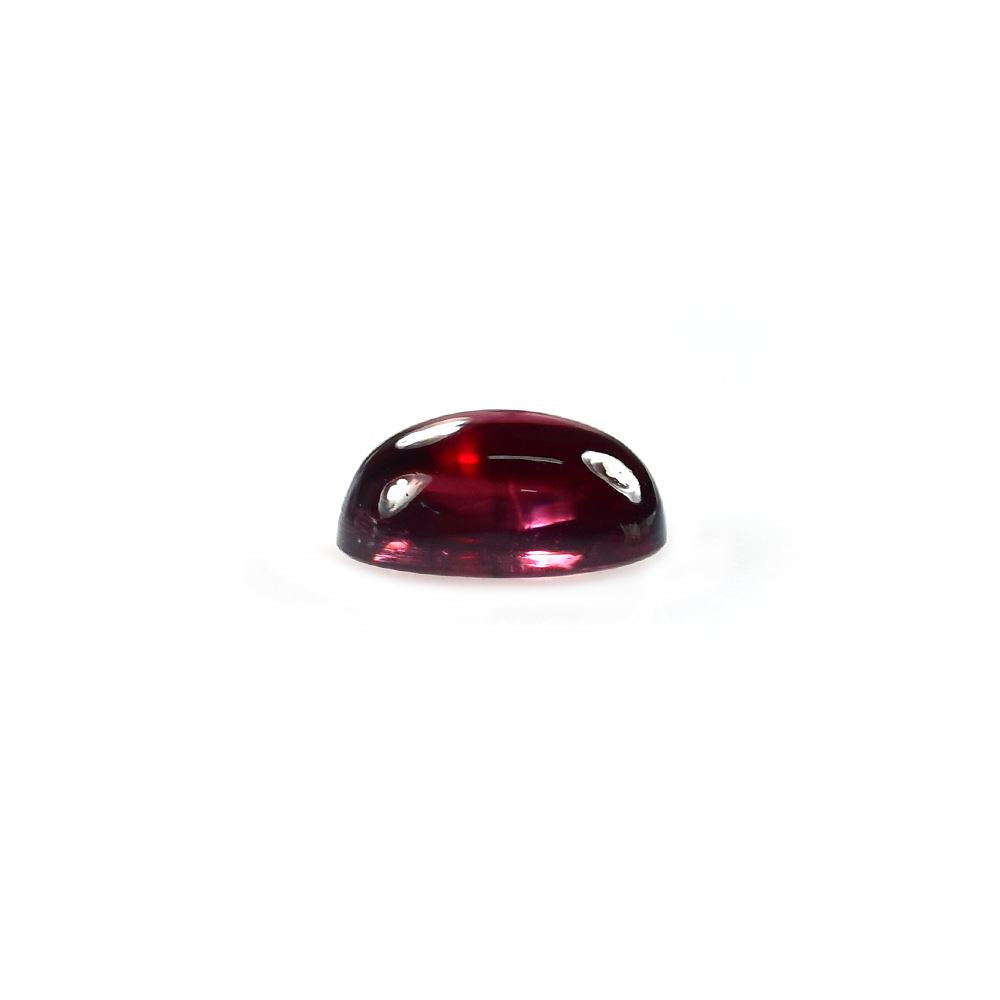 RHODOLITE PLAIN OVAL CAB (PURPLE LIGHT)(CLEAN) 8.00X6.00 MM 1.87 Cts.