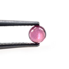 RHODOLITE PLAIN ROUND CAB (PURPLE LIGHT) (CLEAN) 4.00X4.00 MM 0.43 Cts.