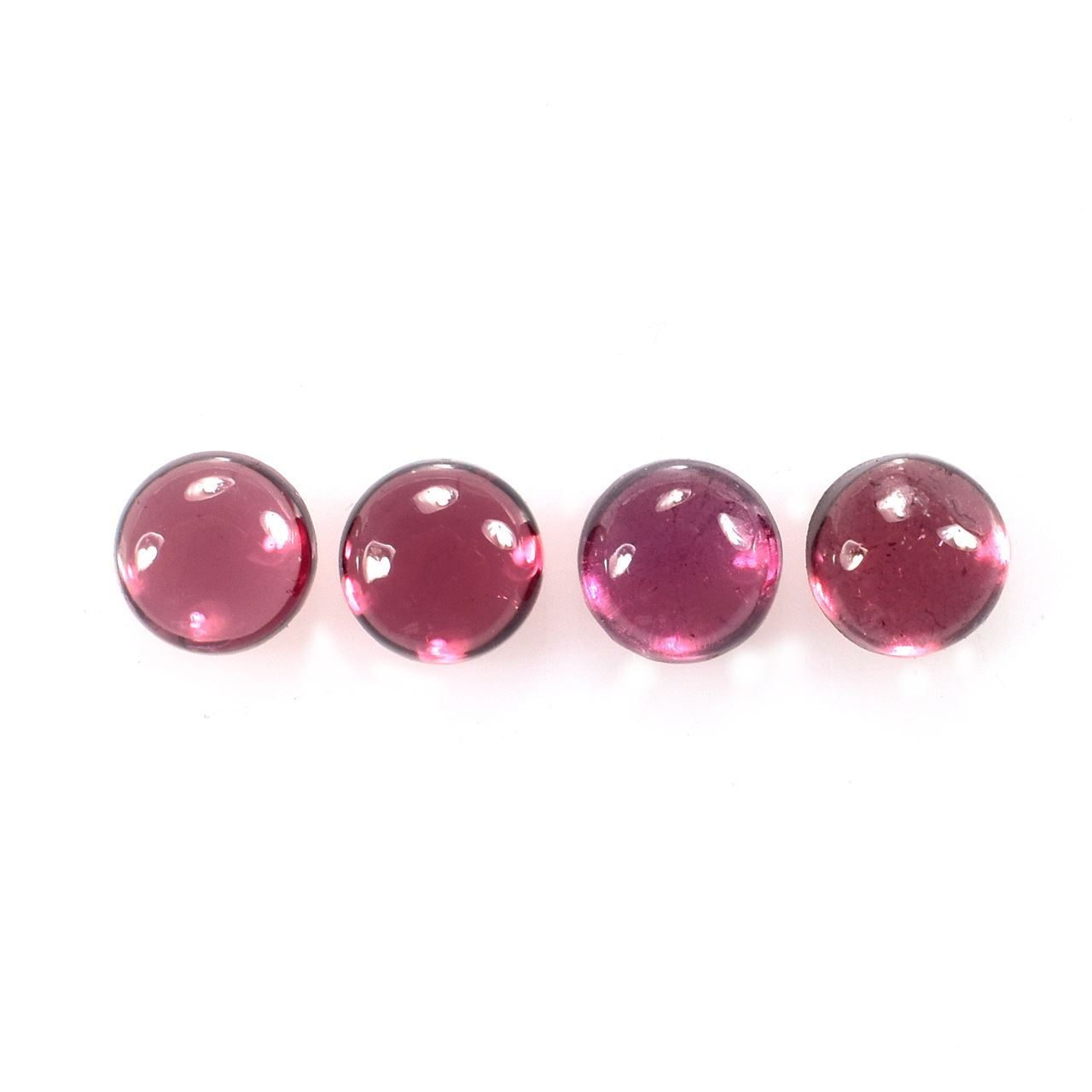 RHODOLITE PLAIN ROUND CAB (PURPLE LIGHT) (CLEAN) 4.00X4.00 MM 0.43 Cts.
