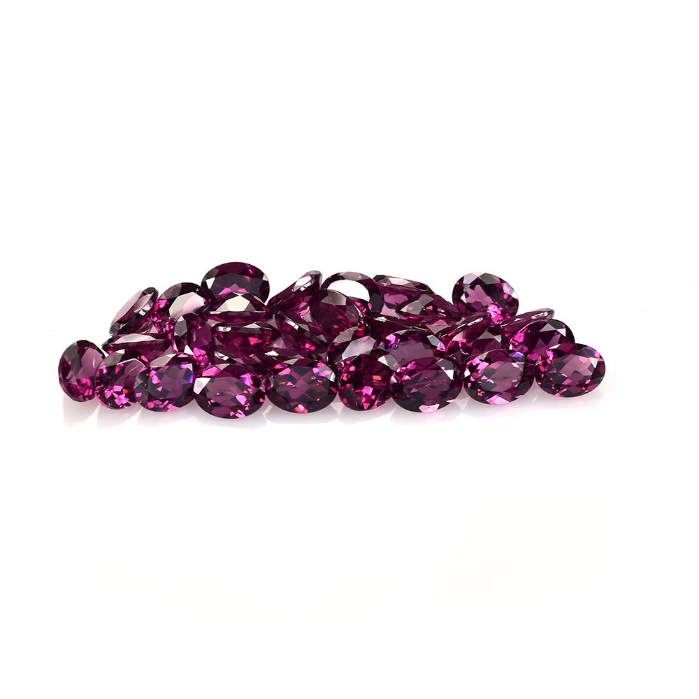 RHODOLITE CUT OVAL (REDDISH PURPLE MEDIUM)(CLEAN) 8.00X6.00 MM 1.50 Cts.