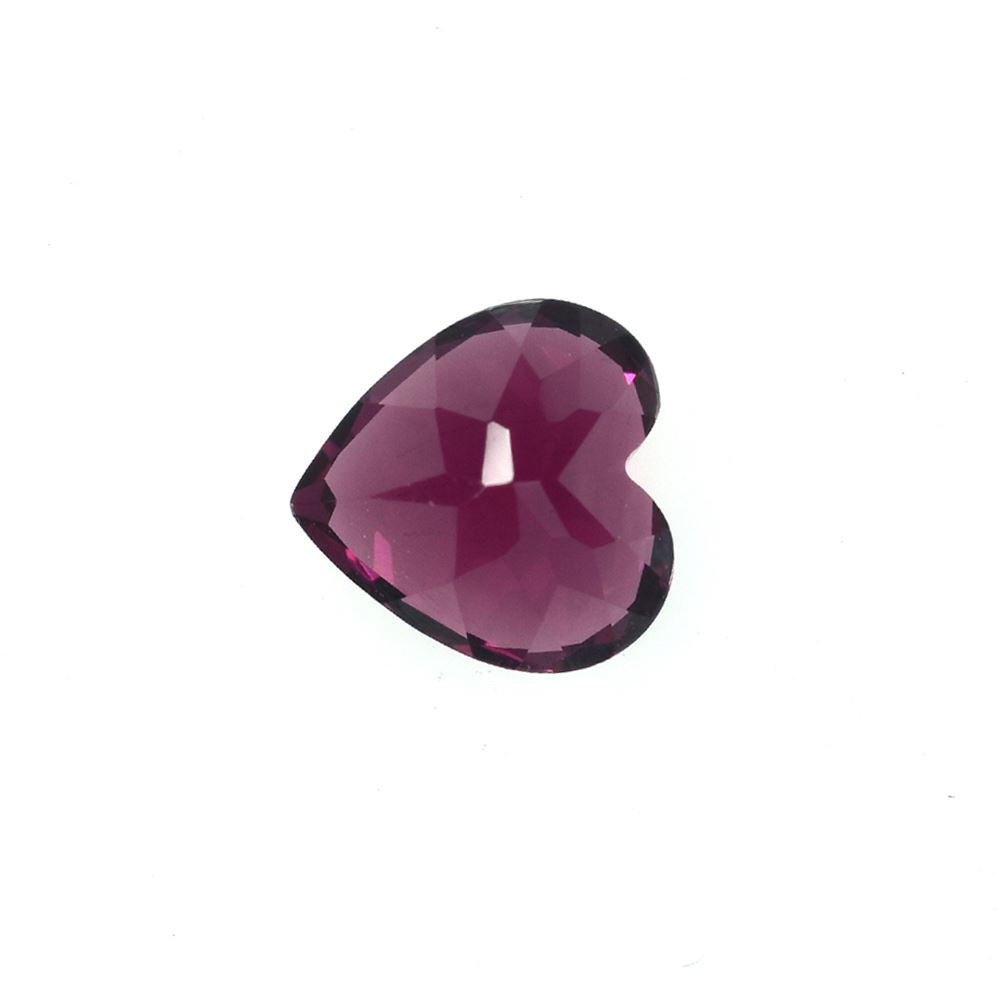RHODOLITE CUT HEART (REDDISH PURPLE DARK)(CLEAN) 8.00X8.00 MM 2.65 Cts.