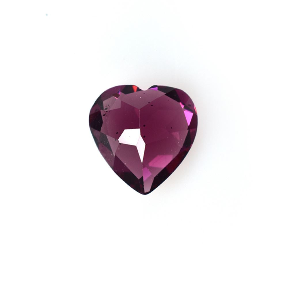 RHODOLITE CUT HEART (REDDISH PURPLE MEDIUM)(CLEAN) 8.50X8.50 MM 3.07 Cts.