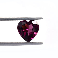 RHODOLITE CUT HEART (REDDISH PURPLE MEDIUM)(CLEAN) 8.50X8.50 MM 3.07 Cts.