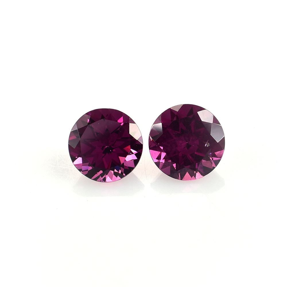 RHODOLITE CUT ROUND (PURPLE MEDIUM)(CLEAN) 8.00X8.00 MM 2.30 Cts.