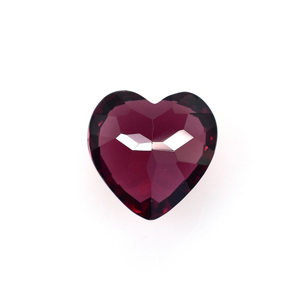 RHODOLITE CUT HEART (REDDISH PURPLE DARK)(CLEAN) 8.00X8.00 MM 2.50 Cts.