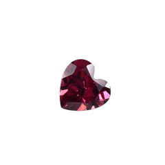RHODOLITE CUT HEART (REDDISH PURPLE DARK)(CLEAN) 7.00X7.00 MM 1.58 Cts.