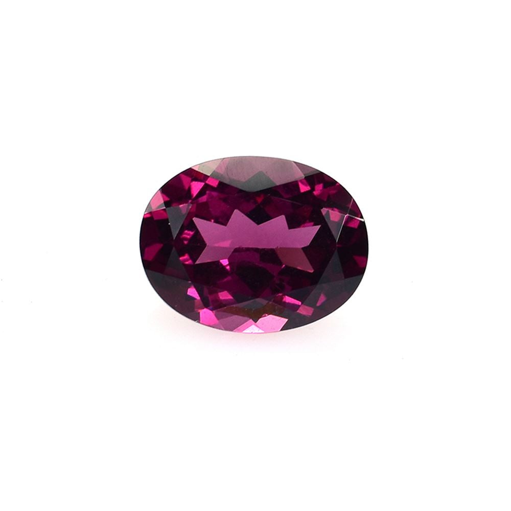 RHODOLITE CUT OVAL (REDDISH PURPLE MEDIUM)(SI) 9.00X7.00 MM 2.23 Cts.