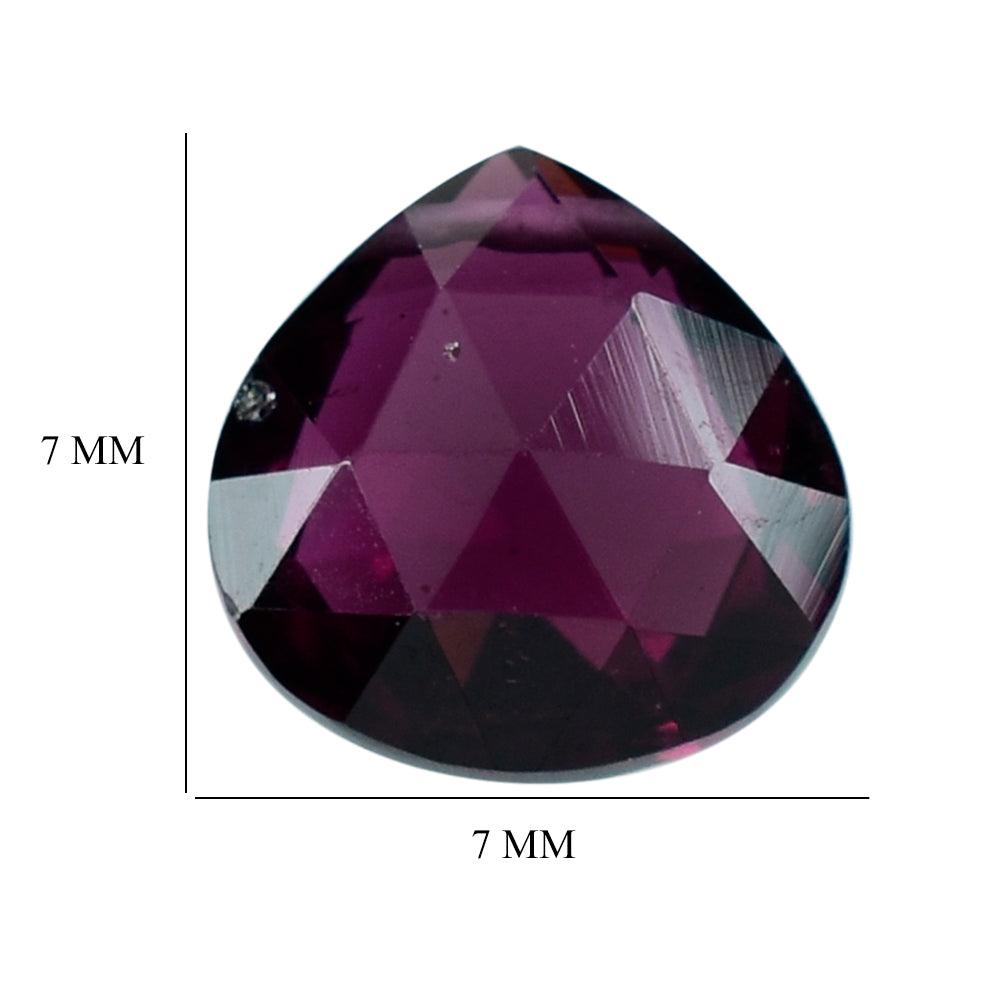 RHODOLITE BRIOLETTE HEART 7MM 1.52 Cts.
