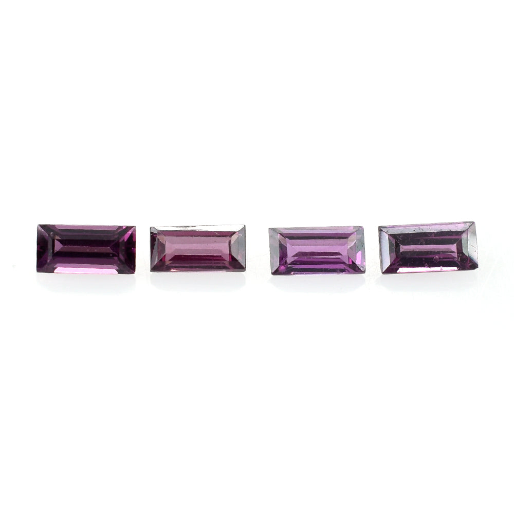 RHODOLITE CUT BAGUETTE 4X2MM 0.19 Cts.