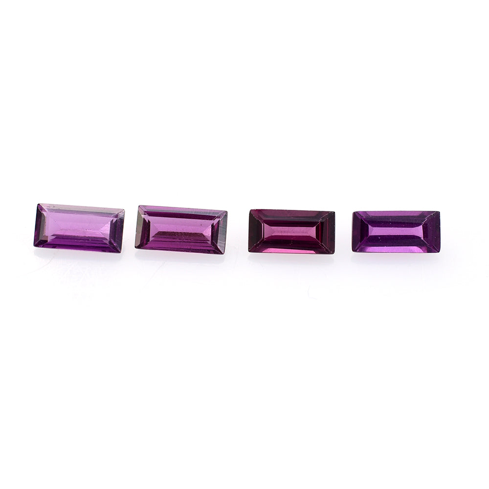 RHODOLITE CUT BAGUETTE  6X3MM 0.45 Cts.
