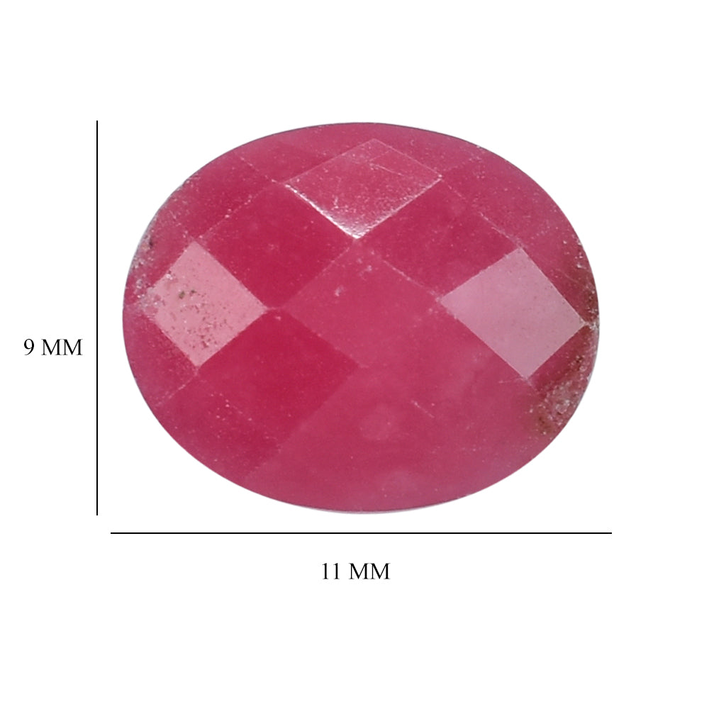RHODONITE BRIOLETTE OVAL 11X9MM 4.19 Cts.