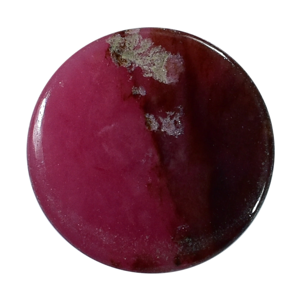RHODONITE ROUND CAB 13MM 10.98 Cts.