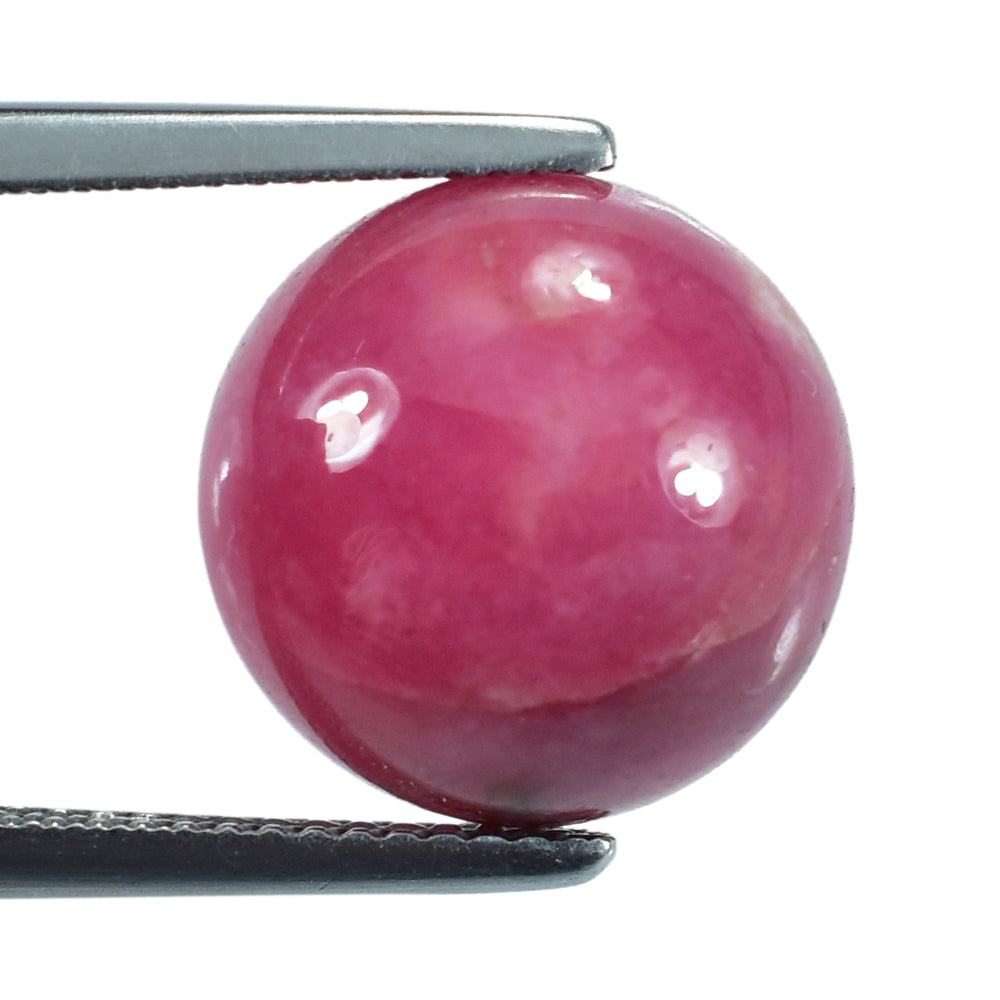 RHODONITE ROUND CAB 13MM 10.98 Cts.