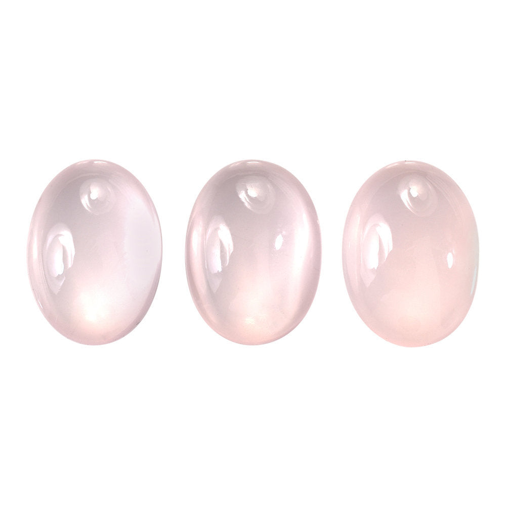 ROSE QUARTZ OVAL CAB 18X13MM 10.03 Cts.