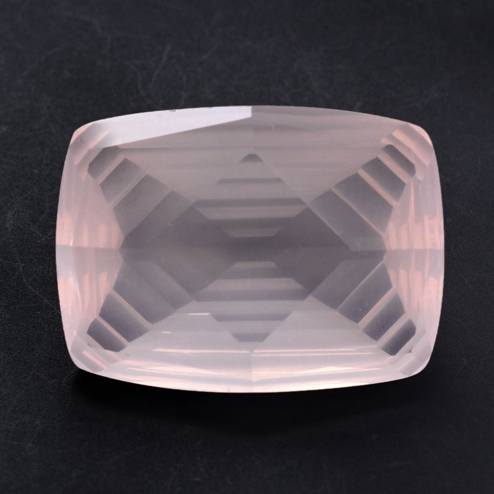 ROSE QUARTZ FANCY CONCAVE CUSHION (#6) 27X20MM 42.21 Cts.