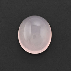 ROSE QUARTZ OVAL CAB 12X10MM 4.56 Cts.