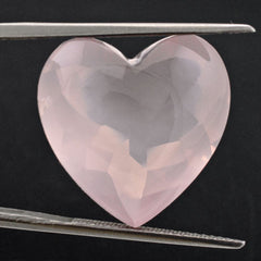 ROSE QUARTZ (MILKY) BUFFTOP HEART 20MM 24.25 Cts.