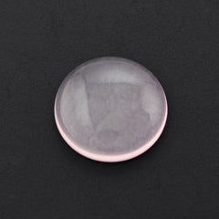 ROSE QUARTZ ROUND CAB (FLAT) 12MM 3.46 Cts.