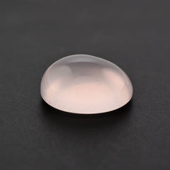 ROSE QUARTZ OVAL CAB (MILKY) 12X10MM 4.96 Cts.