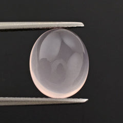 ROSE QUARTZ OVAL CAB (MILKY) 12X10MM 4.96 Cts.