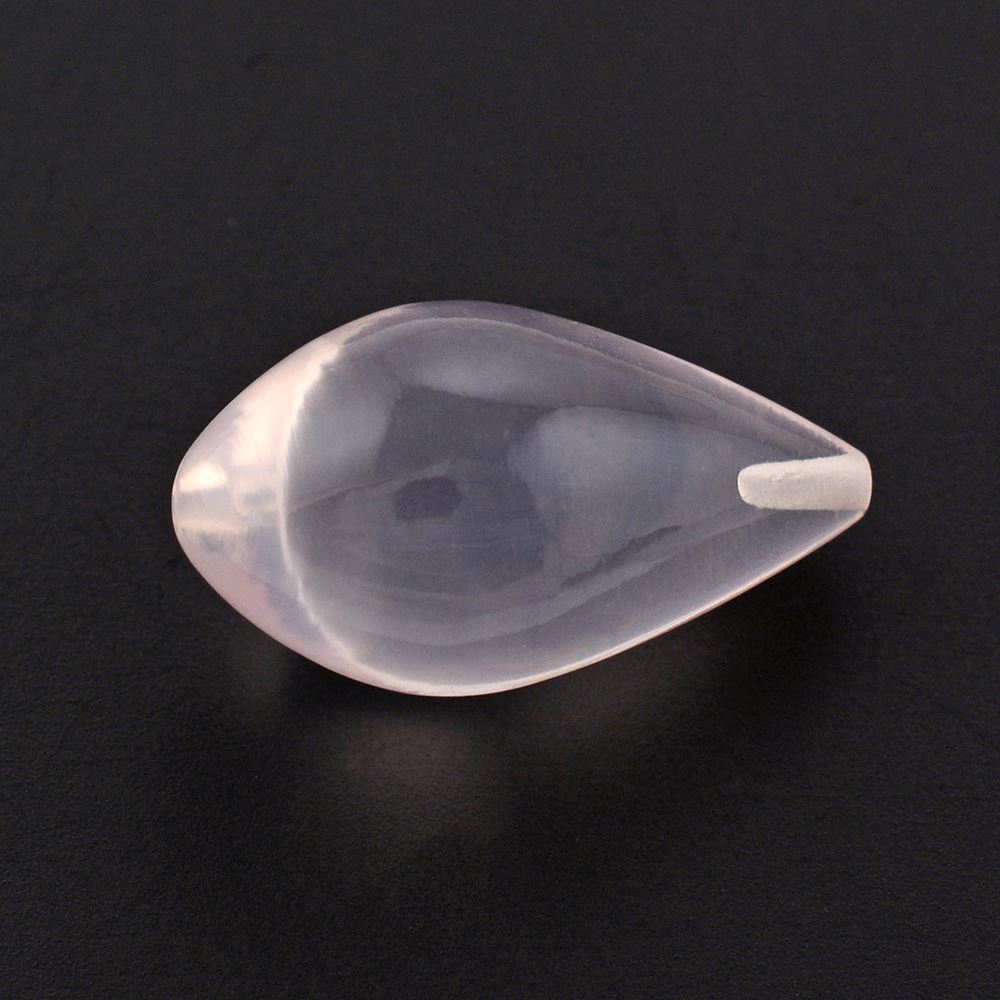 ROSE QUARTZ PLAIN DROP (HALF DRILL) 18X10MM 10.00 Cts.