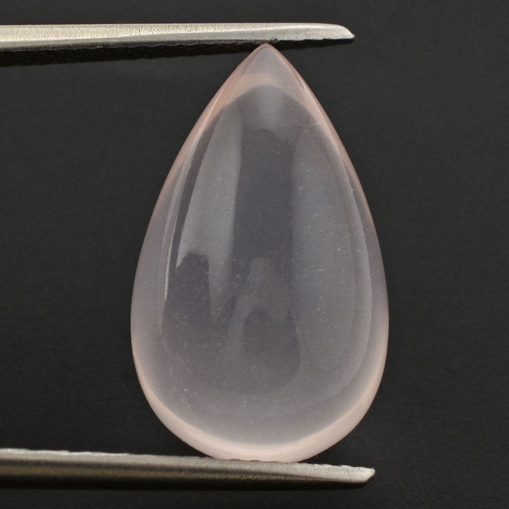 ROSE QUARTZ PLAIN DROP (MILKY) 18X11MM 13.40 Cts.