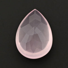 ROSE QUARTZ BUFFTOP PEAR 20X14MM 12.85 Cts.