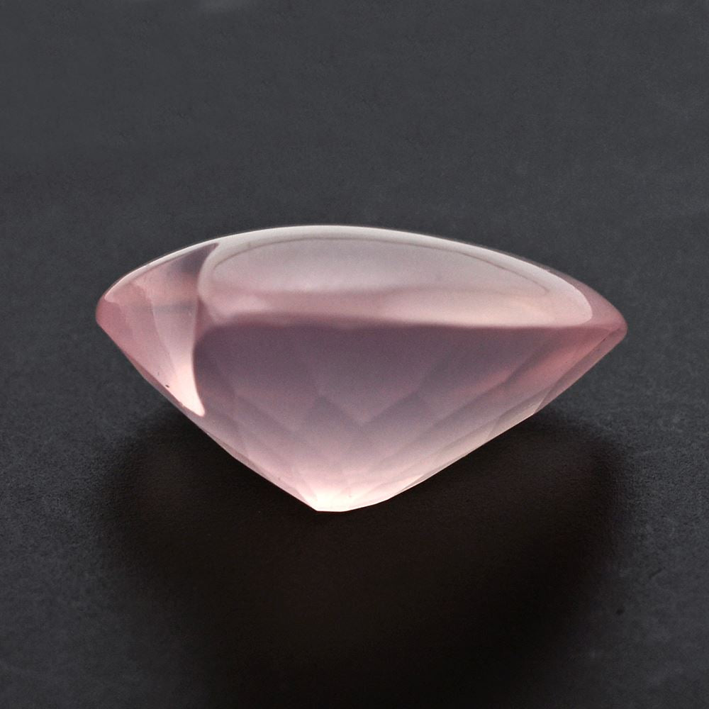 ROSE QUARTZ BUFFTOP HEART CAB 20MM 22.10 Cts.