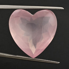 ROSE QUARTZ BUFFTOP HEART CAB 20MM 22.10 Cts.