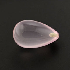 ROSE QUARTZ PLAIN DROP (HALF DRILL) 18X11MM 14.35 Cts.