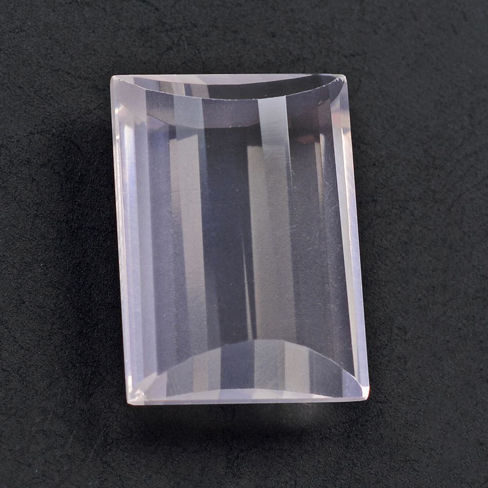 ROSE QUARTZ STEP CUT BRIOLETTE FANCY (TRANSPARENT) 18X13MM 14.30 Cts.