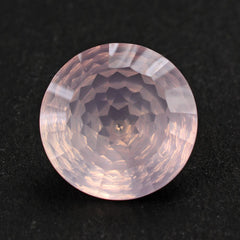 ROSE QUARTZ CONCAVE CUT ROUND 15MM 10.70 Cts.