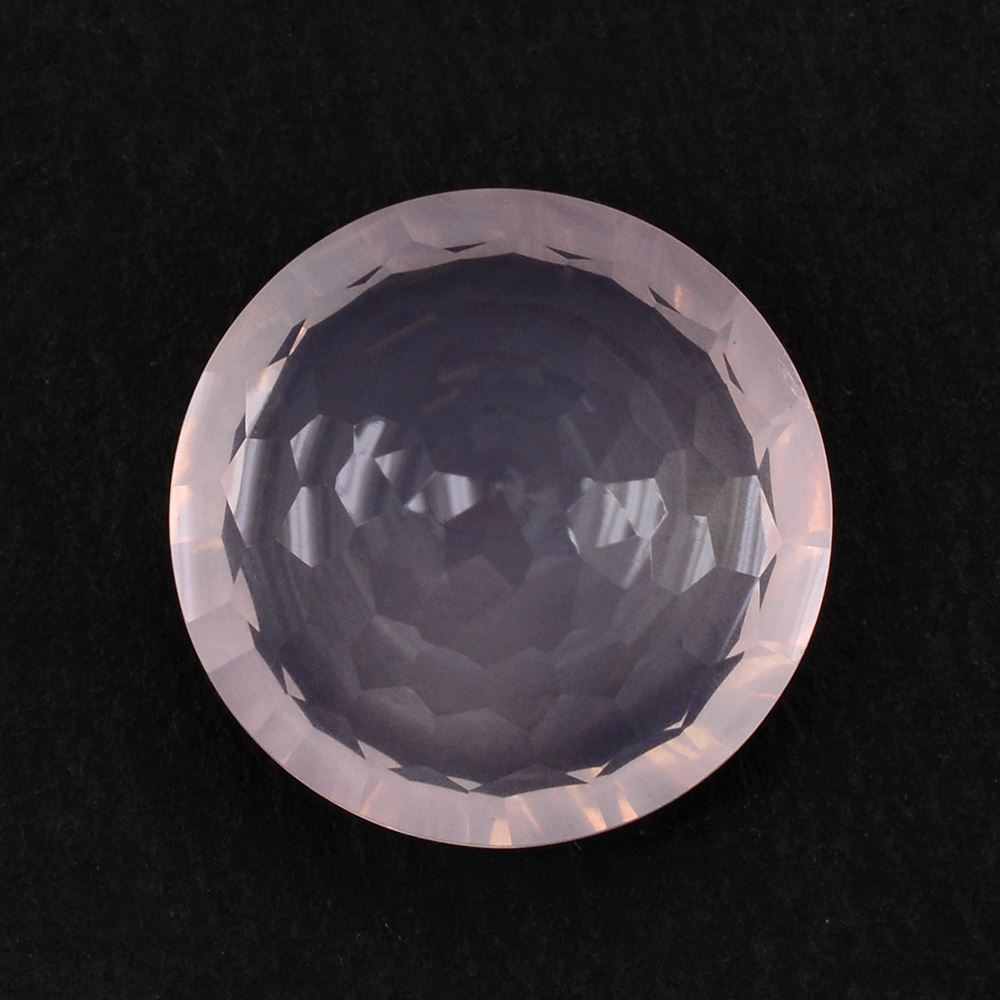 ROSE QUARTZ CONCAVE CUT ROUND 15MM 10.70 Cts.