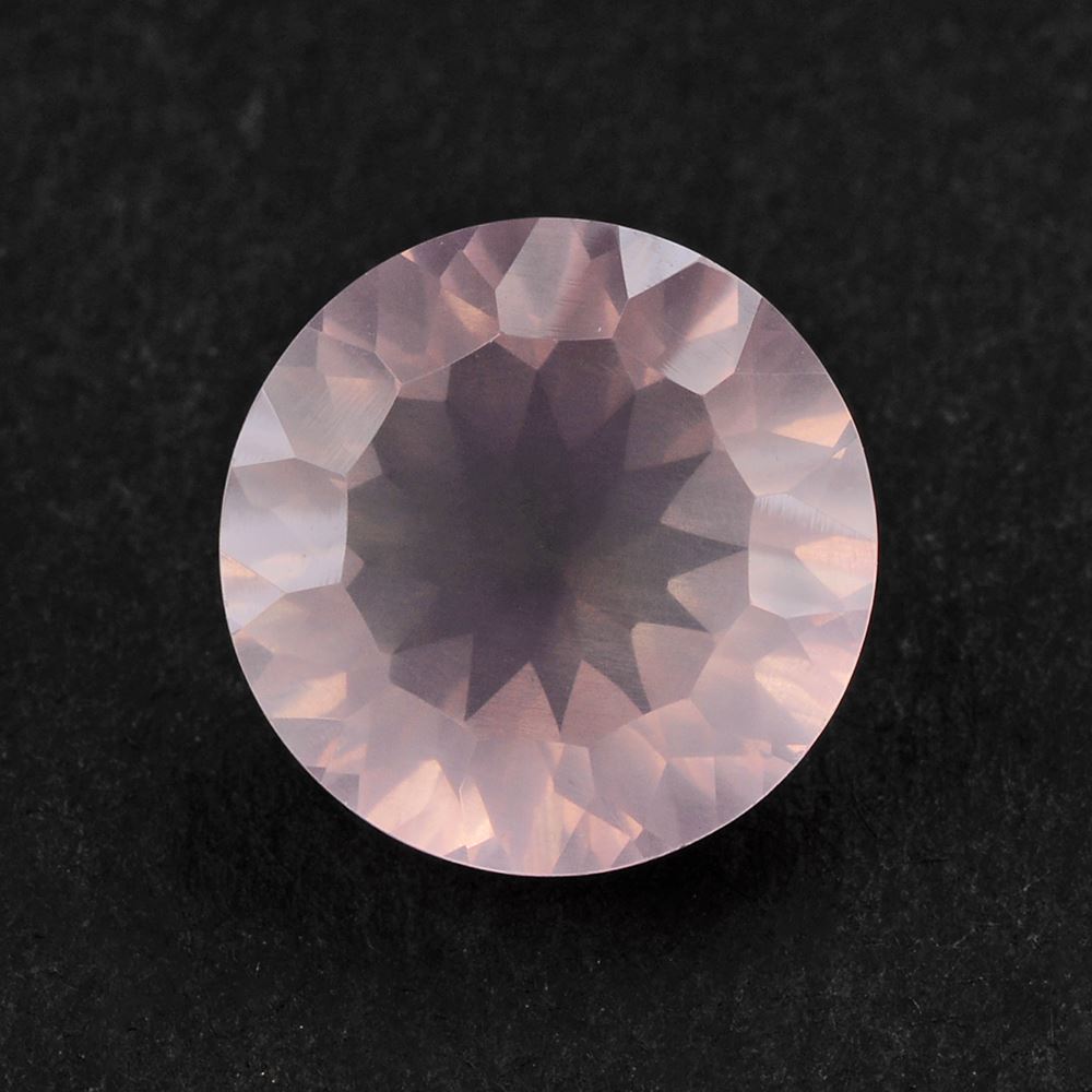 ROSE QUARTZ CONCAVE CUT ROUND 12MM 5.70 Cts.