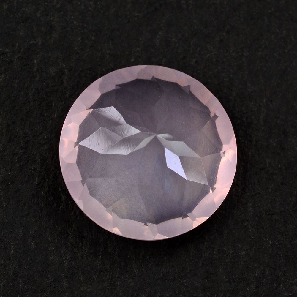 ROSE QUARTZ CONCAVE CUT ROUND 12MM 5.70 Cts.