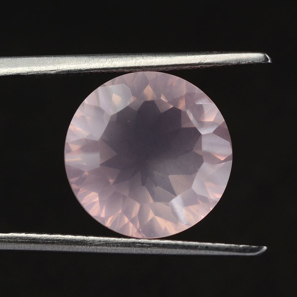 ROSE QUARTZ CONCAVE CUT ROUND 12MM 5.70 Cts.
