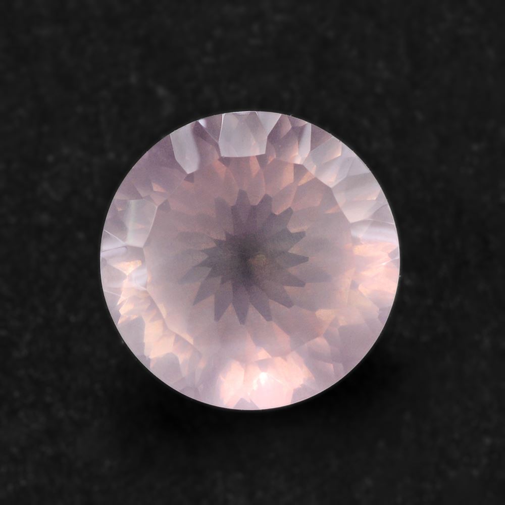 ROSE QUARTZ CONCAVE CUT ROUND 15MM 11.05 Cts.