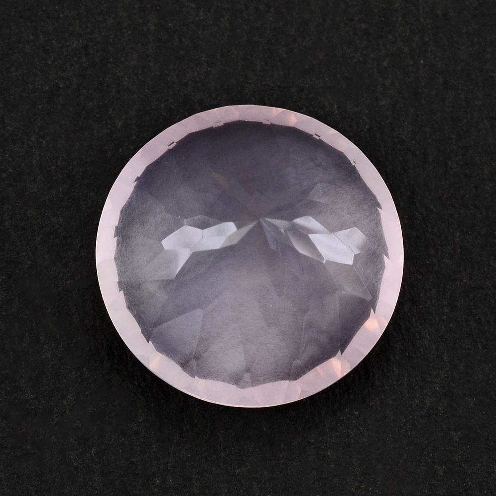 ROSE QUARTZ CONCAVE CUT ROUND 15MM 11.05 Cts.