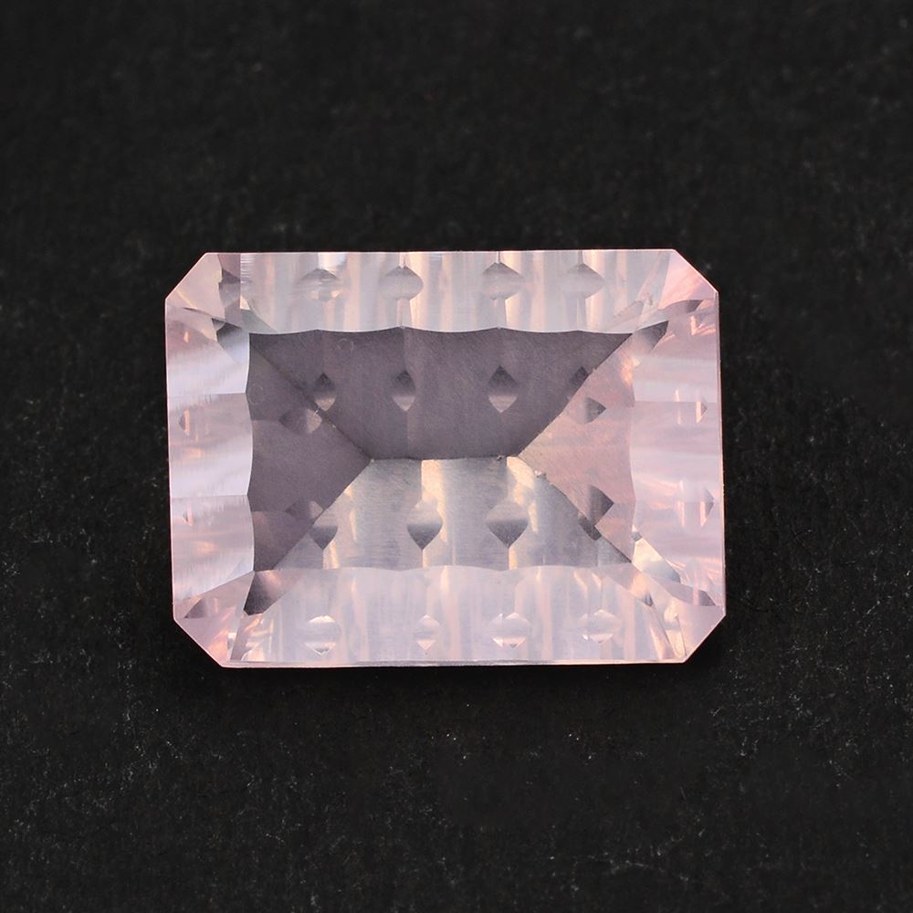 ROSE QUARTZ CONCAVE SPLENDOR CUT OCTAGON 16X12MM 9.50 Cts.