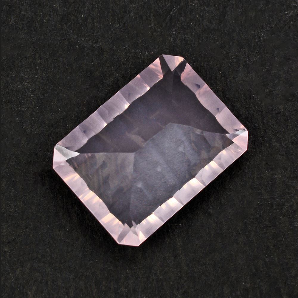 ROSE QUARTZ CONCAVE SPLENDOR CUT OCTAGON 16X12MM 9.50 Cts.