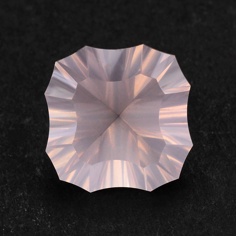 ROSE QUARTZ CONCAVE (90 CUT) CUSHION 15MM 12.90 Cts.