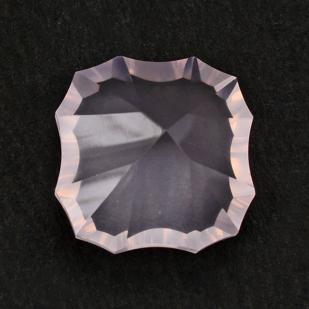 ROSE QUARTZ CONCAVE (90 CUT) CUSHION 15MM 12.90 Cts.