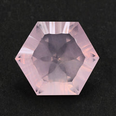 ROSE QUARTZ CONCAVE SPLENDOR CUT HEXAGON 16MM 14.53 Cts.