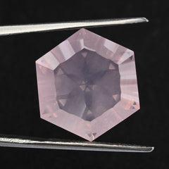 ROSE QUARTZ CONCAVE SPLENDOR CUT HEXAGON 16MM 14.53 Cts.
