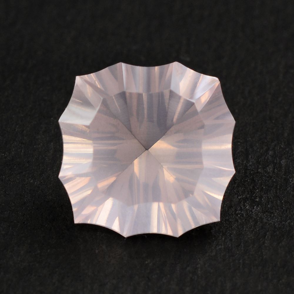 ROSE QUARTZ CONCAVE (90 CUT) CUSHION 12MM 6.15 Cts.