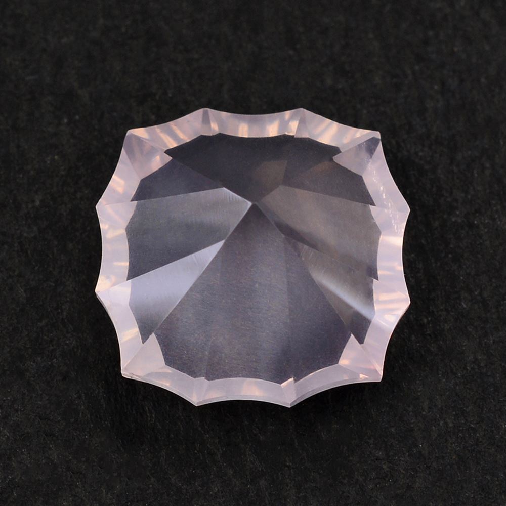 ROSE QUARTZ CONCAVE (90 CUT) CUSHION 12MM 6.15 Cts.