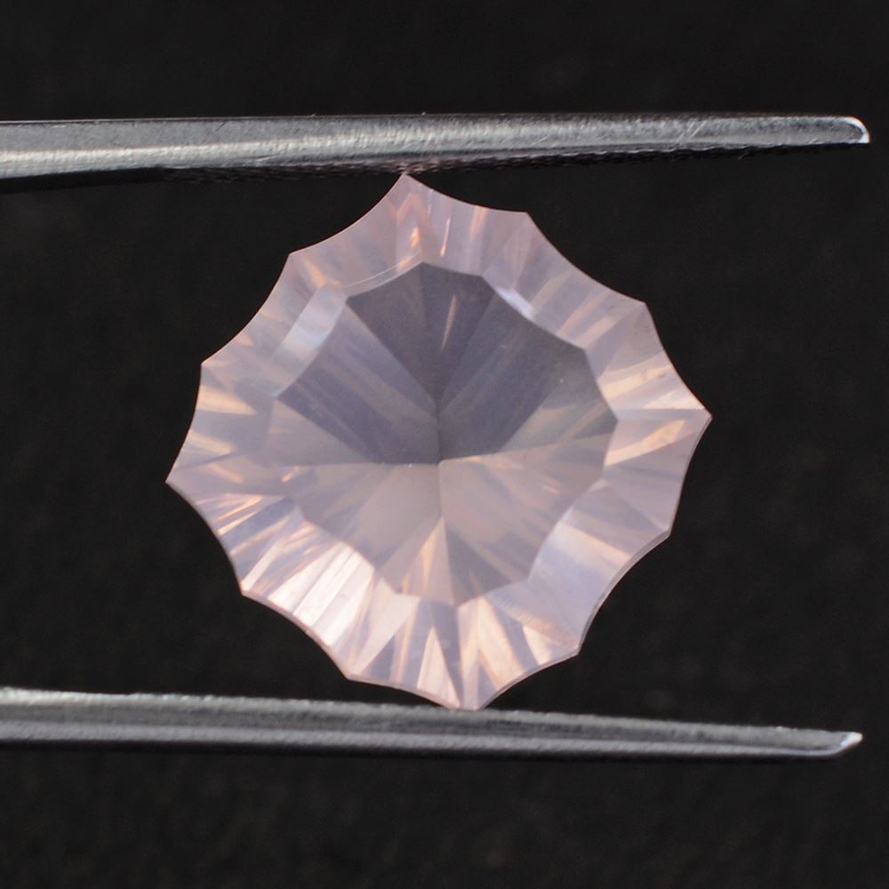 ROSE QUARTZ CONCAVE (90 CUT) CUSHION 12MM 6.15 Cts.