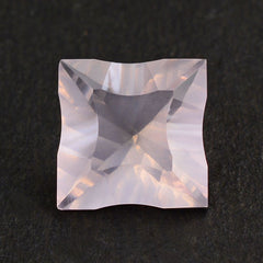 ROSE QUARTZ CONCAVE CUT SQUARE 12MM 6.45 Cts.