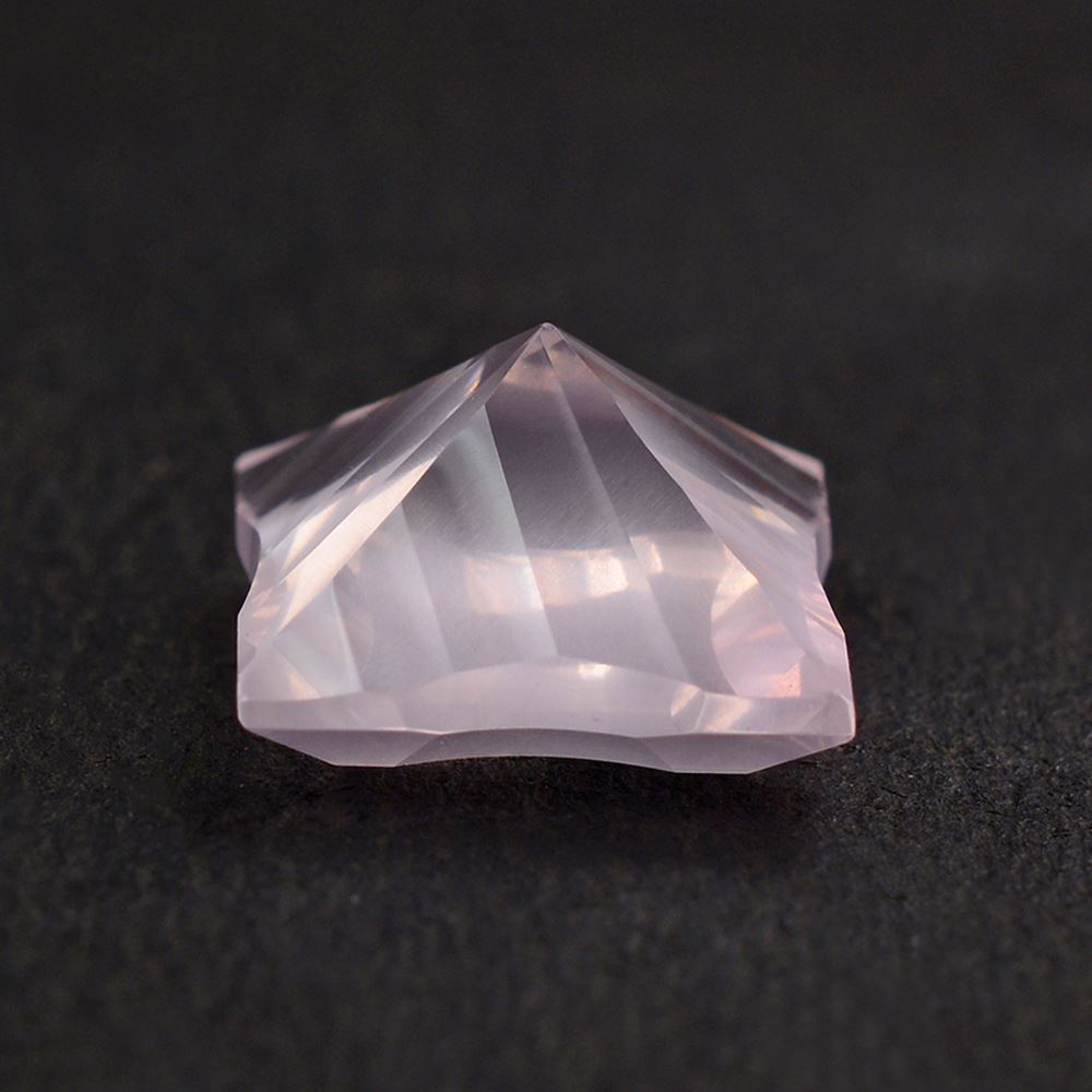 ROSE QUARTZ CONCAVE CUT SQUARE 12MM 6.45 Cts.