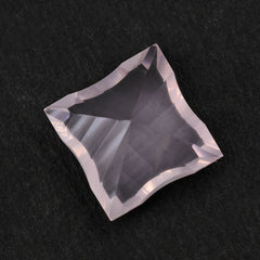 ROSE QUARTZ CONCAVE CUT SQUARE 12MM 6.45 Cts.